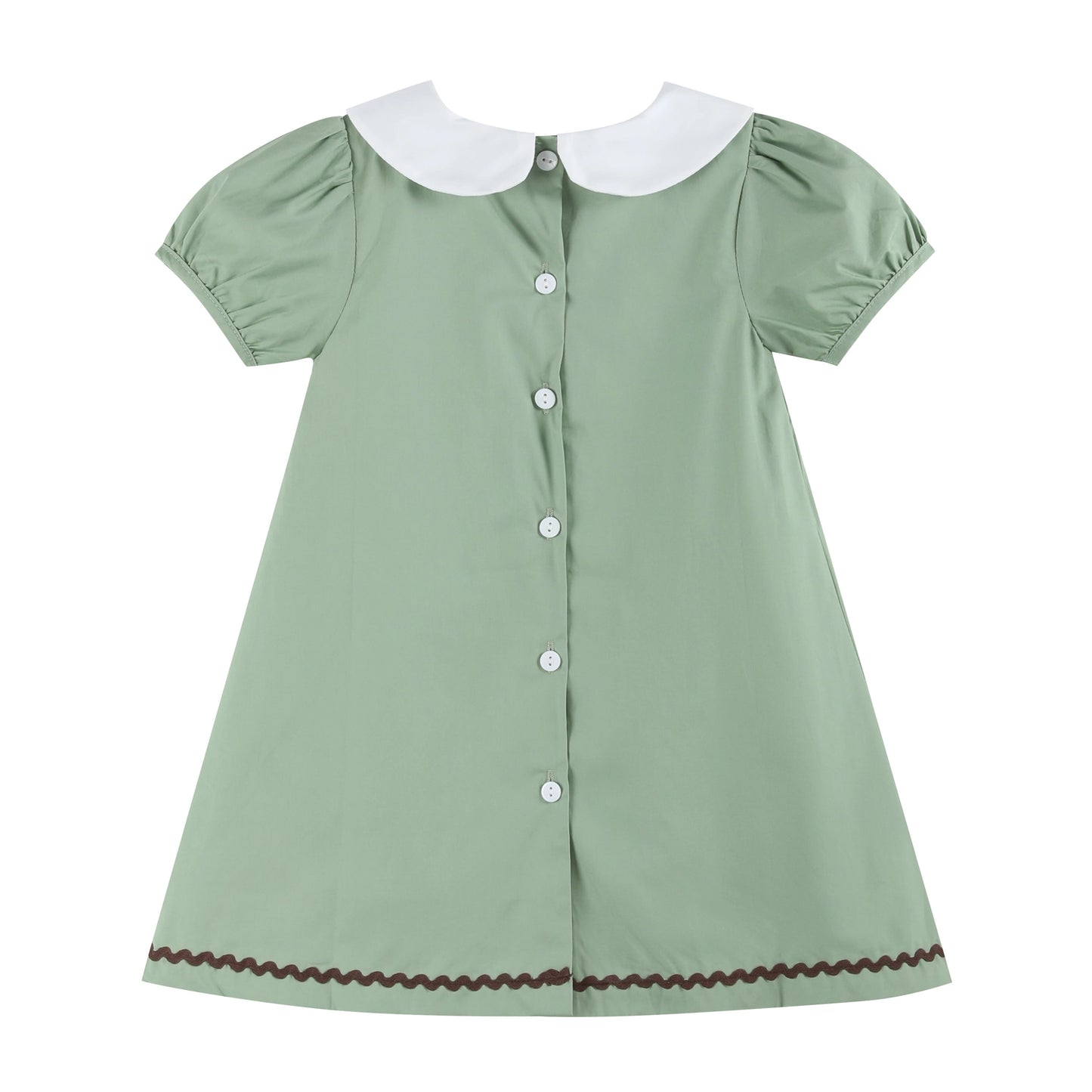 Sage Green Collared Turkey Dress