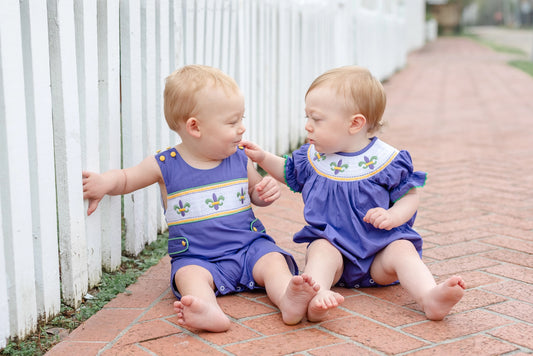 Smocked Mardi Gras Bubble