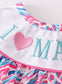 Floral Print "I Love Mama" Bubble