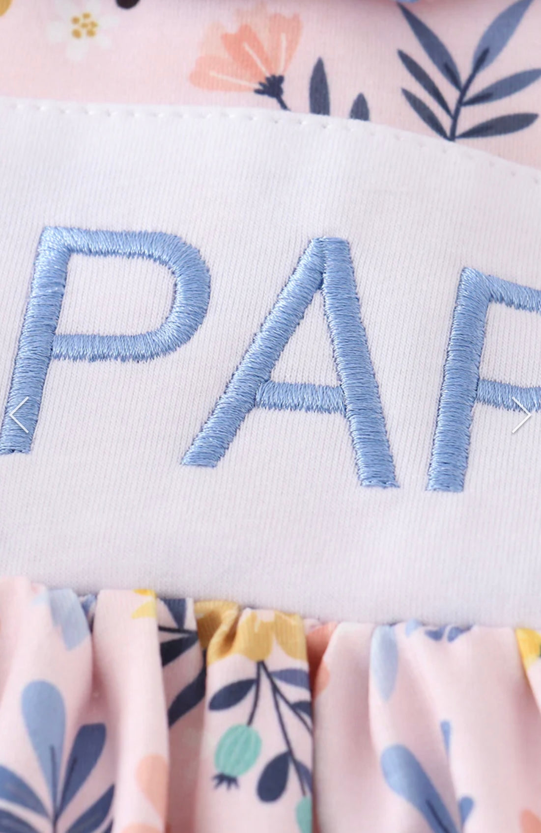 Embroidered I Love Papa Dress