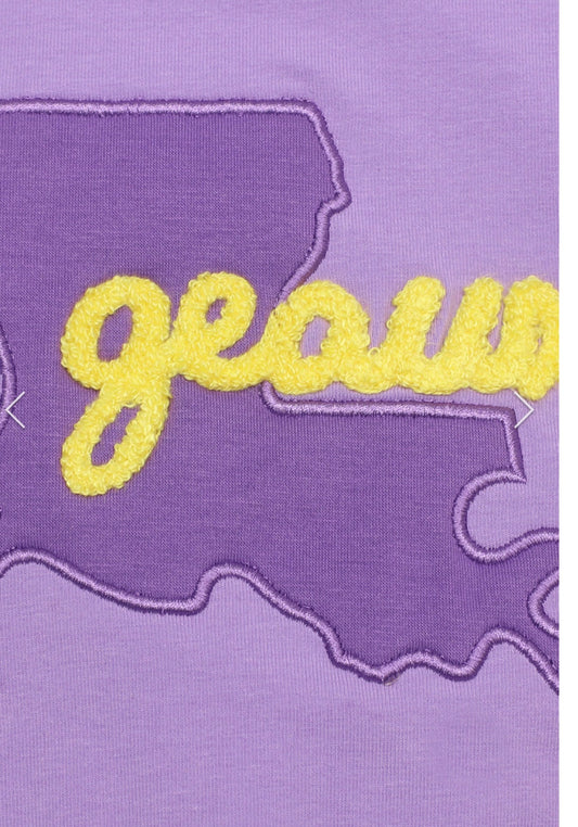 French Knot "Geaux" LSU Bubble