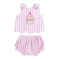 Pink Striped Cupcake Bloomer Set