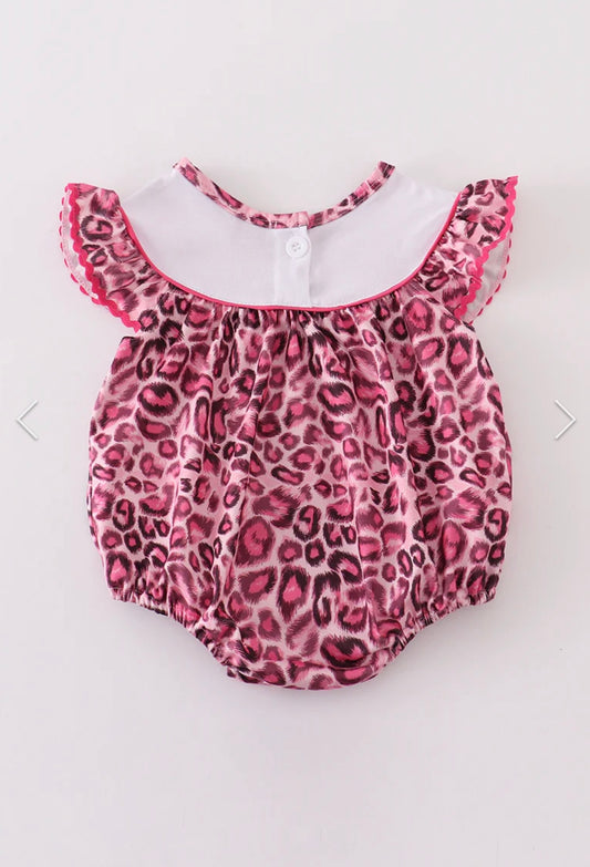 Leopard Print Mama's Girl Embroidered Bubble