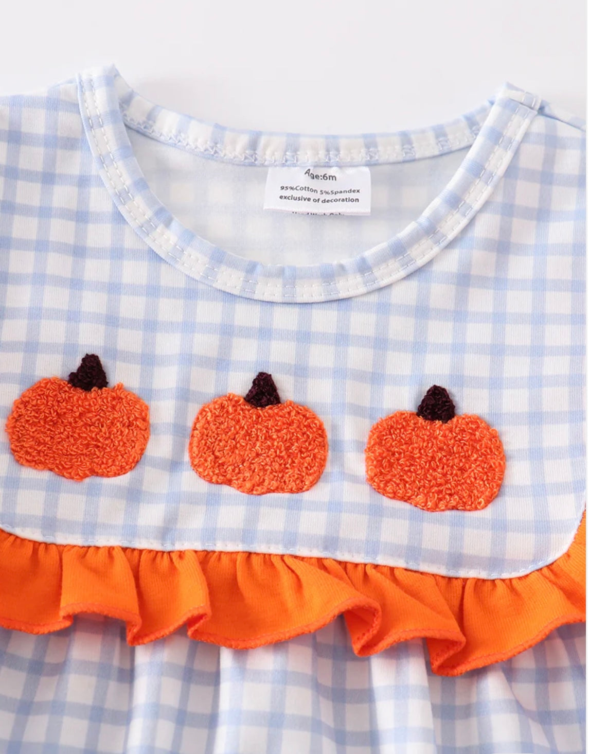 French Knot Pumpkin Girl Bubble