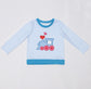 Valentine's Day Train Applique Shirt