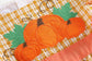 Orange Gingham Pumpkin Ruffle Bubble