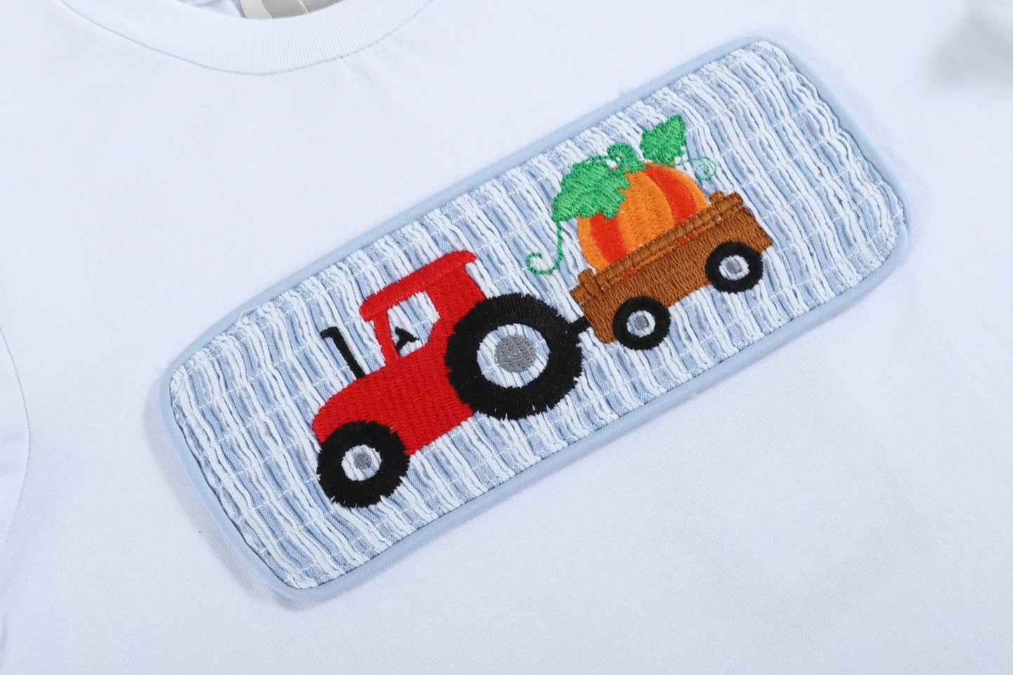 Smocked Tractor & Pumpkin Pants Set