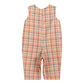 Brown & Orange Plaid Turkey Overalls