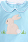 Blue Bunny Applique Short Set